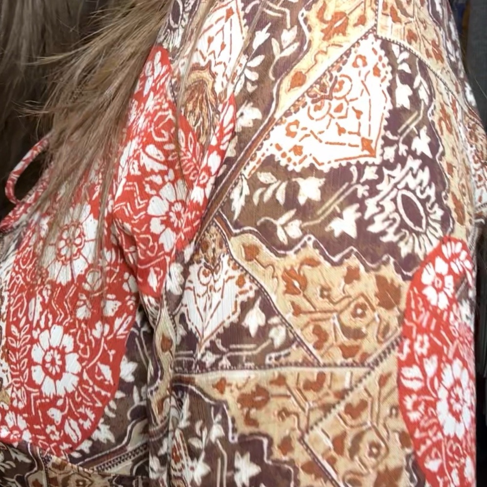 Tommy Hilfiger Multicolor Floral Long Sleeve Dress - Picture 7 of 10